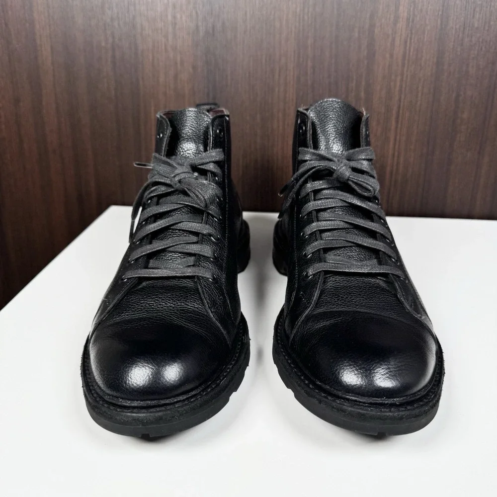 Allen Edmonds 9 D Black Leather Alpine Chukka Boots Weather Proof Lace Up